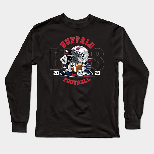 Buffalo Football Long Sleeve T-Shirt by binchudala